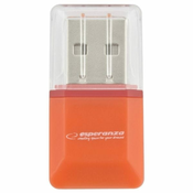 EA134O USB mikro SD čitač kartica narančasta Esperanza