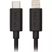 Veho VCL-004-MFI-C-20CM kabel za rasvjetu 0,2 m Crno