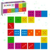 shumee KLASIČNA DOMINO DRUŽABNA IGRA ZA NAJMLAJE OTROKE, BARVNE KARTICE