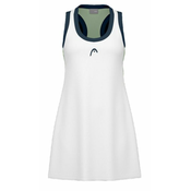 Ženska teniska haljina Head Play Tech Dress - white/celery green