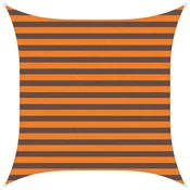 Vidaxl Sončno platno Oranžna in Rjava 2 x 2 m 100% poliester Oxford