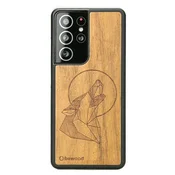 shumee Lesen ovitek za Samsung Galaxy S21 Ultra z volčjim vzorcem