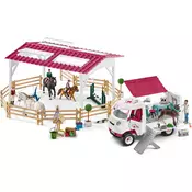 Schleich Srt arena za jahanje i mobilna veterinarska stanica 72121