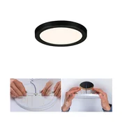 Paulmann Areo LED plošča okrogla črna 3000K O11.8cm - Kopalnica - Sodobni - črna, bela - Plastika
