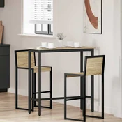 vidaXL miza Sonoma hrast 100 x 50 x 90,5 cm Inženirski les in jeklo
