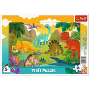 Trefl Puzzle Dinozavri / 15 kosov