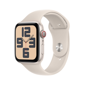 Apple Watch SE OLED 44 mm Digitalno 368 x 448 pikseli Ekran osjetljiv na dodir 4G Bež Wi-Fi GPS