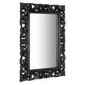 SCULE ogledalo z okvirjem, 70x100cm, črno - 70x100 cm - Sapho - SCULE & SAMBLUNG - 24 - Masivni les - Pravokotnik - 700 - 1000 - Framed mirrors - 14