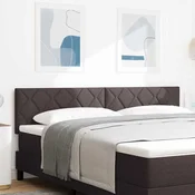 vidaXL vidaXL vzglavje z dizajnom diamantnih blokov temno rjave 180 cm tkanine, (22080531)