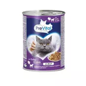 PreVital Prevital - s janjetinom i puretinom u želeu - potpuna hrana za odrasle macke - 0.415g