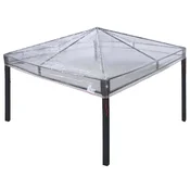 Vidaxl Zamenjava za zaščito gazeba 300 x 300 x 26 cm Transparentno PVC