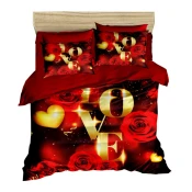 Lessentiel Maison Komplet posteljina 158, 200x220cm, Crvena
