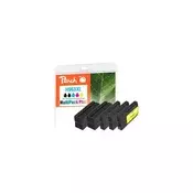 Peach PI300-1032 spremnik s tintom 5 kom Kompatibilan Visoki (XL) prinos Crno, Plavo, Ružicasto, Žuto