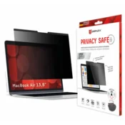 DISPLEX Privacy Safe Blickschutzfilter für MacBook Air 13,6, Anti-Reflex, Bluelight-Filter, Magnetische Befestigung