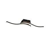 Reality Stropna LED-svetilka Route 2-plamenska črna mat 56 cm x 9 cm