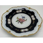 Casa Padrino luxury baroque porcelain plate white/dark blue/multicolored/gold A� 33 cm - Porcelain dinner plate - Baroque Porcelain Accessories - Reichenbach Porcelain - Made in Germany