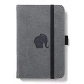 Dingbats A6 Pocket Wildlife Grey Elephant Notebook - Graphed