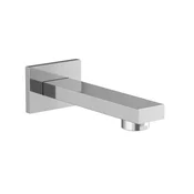 SAPHO Kopalniška stenska izlivna cev, kvadratna, 160mm, kromirana