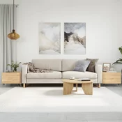 Stolici za kavu 2 kom hrast 50x50x40 cm konstruirano drvo