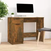Vidaxl vidaXL Pisalna miza, dimljen hrast, 100x50x75 cm, material na osnovi lesa