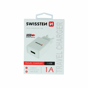 SWISSTEN punjac GaN 1x USB-C 45W POWER DELIVERY, bijeli