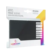 Zaščitne folije za karte Gamegenic Prime Sleeves - črne, 66 x 91 mm (100 kosov)