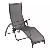 Kettler KETTLER TAMPA zložljiv ležalnik, aluminij, nastavljiv, antracit/antracit