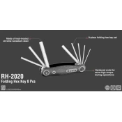 Alat RH-2020 Sklopivi set HEX kljuceva 8-delni CR-V 1.5-8mm