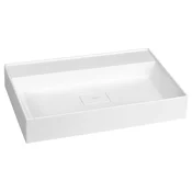 GODIVA umivalnik, iz litega marmorja, 68x44cm, brez odprtine za pipo, bela - Bela - 68x11x44 cm - Sapho - GODIVA - 24 - Liti marmor - Pravokotnik - 680 - 110 - 440 - 14