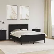 Krevetna konstrukcija Crna 140 x 190 cm Umjetna koža