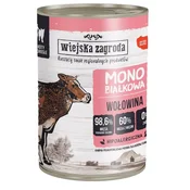 WIEJSKA ZAGRODA Monoprotein govedina - mokra hrana za mačke - 400g