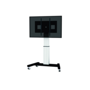 Newstar PLASMA-M2500SILVER 100 Portable flat panel floor stand Black,White flat panel floorstand