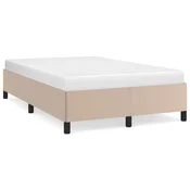 Vidaxl Posteljni okvir kapučino 120x200 cm umetno usnje
