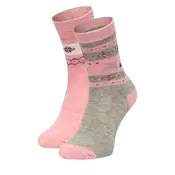 Dolge nogavice GINO ROSSI CEO_BR_GR_001_W_AW25 (2 PACK) Roza
