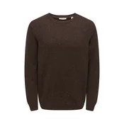 Only & Sons Pulover ONSMichael pikčasto rjava
