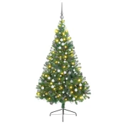 Umjetno predsvijetljeno božicno drvce Zelena 210 cm PVC