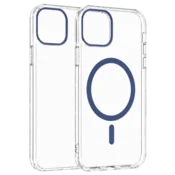 Transparent Color Ring MagSafe maska za iPhone 16 Pro Max – Plava