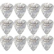 Fender 351 Shape Premium Picks White Moto Medium 12 Pack