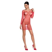 Mrežasta haljina BS 093 Red
