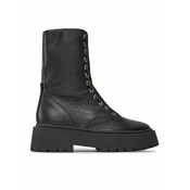 STEVE MADDEN Gležnarji z vezalkami ODILIA, črna