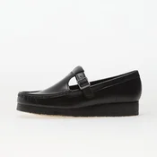 Sneakers Clarks Originals Wallabee T Bar Blk HiShine Lea EUR 39.5