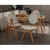 Hanah Home Trpezarijski set Touch (4S), Hrast-bež