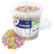 PlayBox: 5mm MIDI likalne perle, 5000 kosov, prozoren mix v vedru
