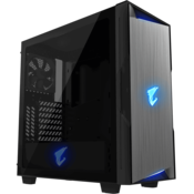 Gigabyte AC300G GLASS USB-C USB 3.1 Gen2 ATX AORUS RGB osvetljeno ohišje, črno