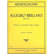 MENDELSSOHN:ALLEGRO BRILLANT OP.92 CLARINET AND PIANO