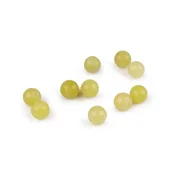 Sintetični, mineralni biseri O8 mm - citronski nefrit (10 kosov)