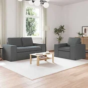 Set sofe 2 pcs Tamno siva 162 x 80 x 82 cm tkanina