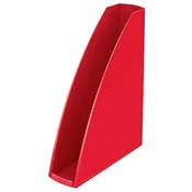 Držač dokumenata, plastika, 60 mm, otvorena prednja strana, LEITZ Wow, crvena 52771026