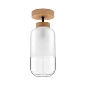 BRILAGI - LED površinsko pritrjena stropna svetilka RETRO GLASS 1xE27/60W/230V premer 14 cm hrast/bela