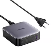 Ugreen CD328 Nexode omrežni polnilnik, 3xUSB-C, USB-A, GaN, 100 W (črn)